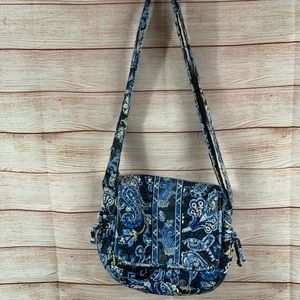 Vera Bradley Windsor Navy Fold Over Bag